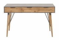 Cole & Grey Wood And Metal Console Table