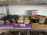 3 BOXES - ADVERTISING TINS, OIL, GREASE