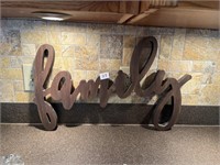 Wood Family Sign 24x15.5