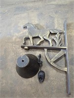 large horse bell  cast iron