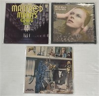 (I) 3 Rock LP Albums 33 RPM Records including