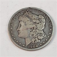 1902-O Morgan Silver Dollars