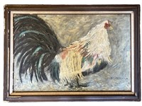 M.S. Masterson Rooster Painting