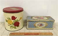 VINTAGE FLORAL TINS