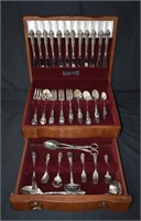 Heritage Silver Plate Flatware Serving For 12 +
