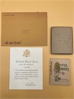Ross Parrish Letter Of Appreciation & Hymn Book