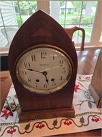 Seth Thomas Beehive Mantle Clock Inlaid 15t