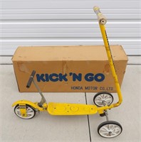 1975 Honda Kick 'N Go Yellow Scooter w/ Box