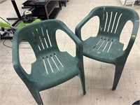 2 Plastic  Chairs