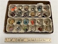 24 Pairs of Costume Jewelry Earrings
