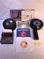 Lot of 45 Vinyl Records and More
