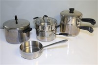 Stainless Steel Pans w/Lids
