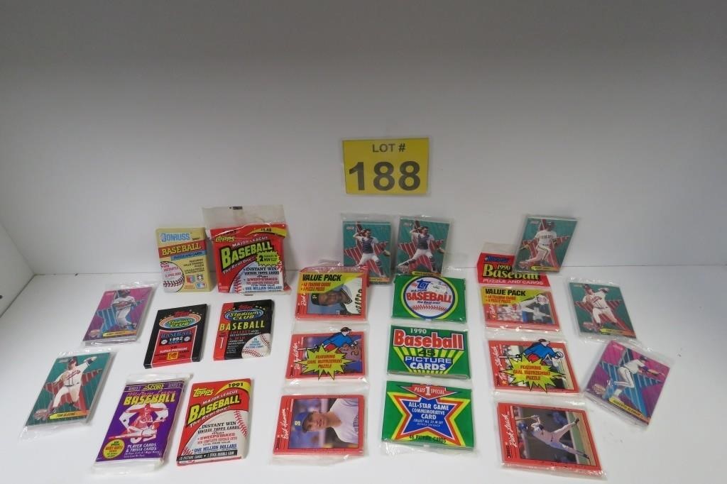 Unopened Packs MLB Cards '90-'92