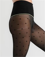 Sz S - Sheertex Polka Dot Sheet Tights - NEW $100