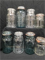 8 Vintage Jars