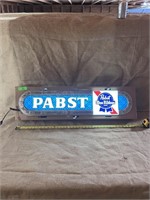37"x9" Pabst Blur Ribbon Lighted Beer Sign, new ol