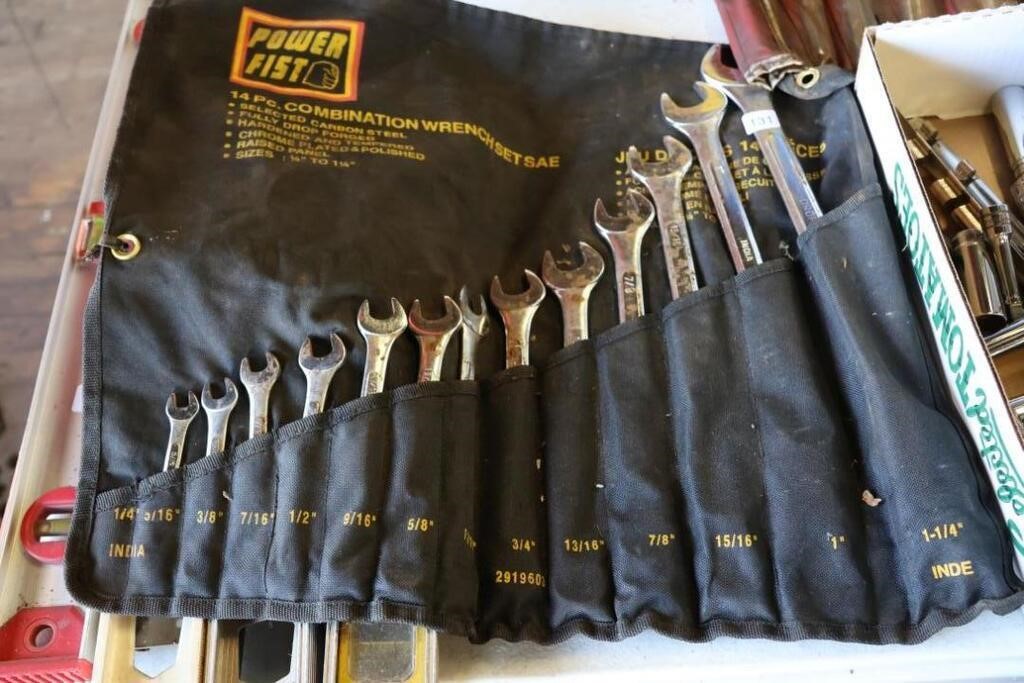 POWER FIST 14 PIECE SAE WRENCH SET