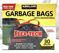 Signature Garbage Bags With Drawstring 90 Pack