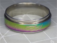 Stainless steel fidget ring size 11.5