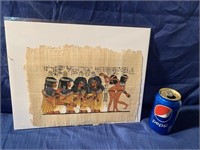 Tableau égyptien fait à la main sur papier