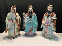 3 X CERAMIC CHINESE DIETY FIGURES - 46CM