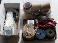 3 BOXES: QTY. OF ROPES & STRAPS, ETC.