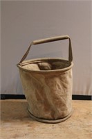 Vintage Canvas Feed Pail