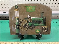 John Deere slate plaque with stand