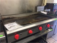 Omcan 4' Gas Griddle / Flat-top