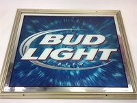 Bud Light Beer Mirrored Sign