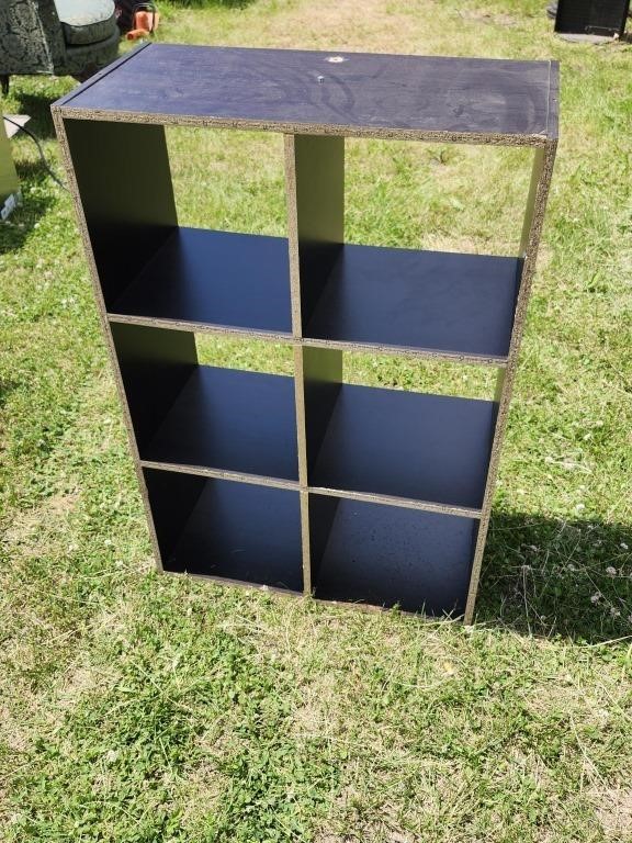 Wood 6 Slot Shelf