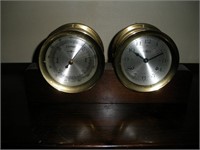 Howard Miller Clock and Barometer, 5 in. Diam.