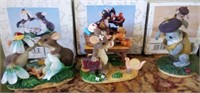 T - LOT OF 3 CHARMING TAILS FIGURINES (L50)