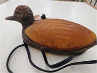 Vintage Cast iron And glass Duck accent lamp