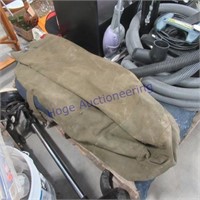 Tent, duffle bag