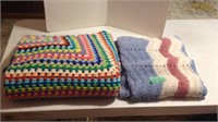 Hand crocheted throws