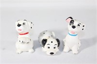 Trio of Ceramic Dalmatians - 101 Dalmatians Disney
