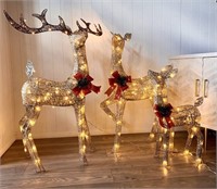 Family 52" Reindeer LED Lights Outdoor Set