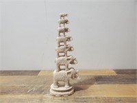 7 Stacked Elephant Statue 15" tall