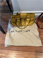 Mustard Color Burberry Hand Bag / Purse