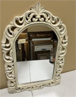White Painted Small Wall Mirror