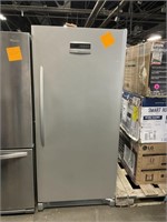 FRIGIDAIRE BRUSHED SILVER STAND UP FREEZER -