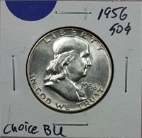 1956 Franklin Half Dollar Ch. BU