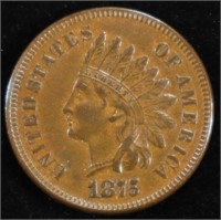 1875 INDIAN HEAD CENT CHOICE UNC