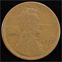 1909-S LINCOLN CENT FINE