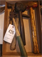 LOT SEVERAL  HAMMERS- SLEDGE- MALLET CHIPPING