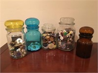 LOT of Buttons and Jars