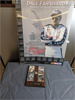 Dale Earnhardt 2002 calender and plaque