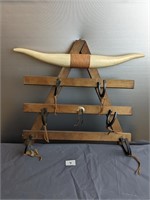 Horn/ horseshoe gun rack