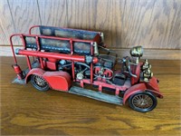Antique Collectible Fire Truck 18" long